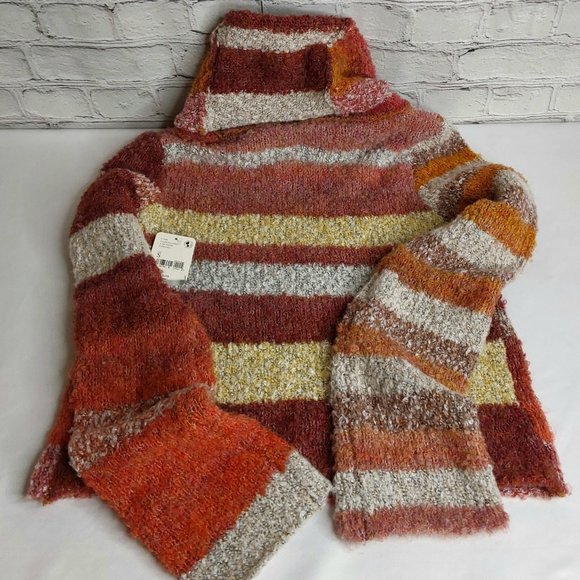 'FREE PEOPLE' CROPPED TURTLENECK SWEATER - Picture 7 of 16